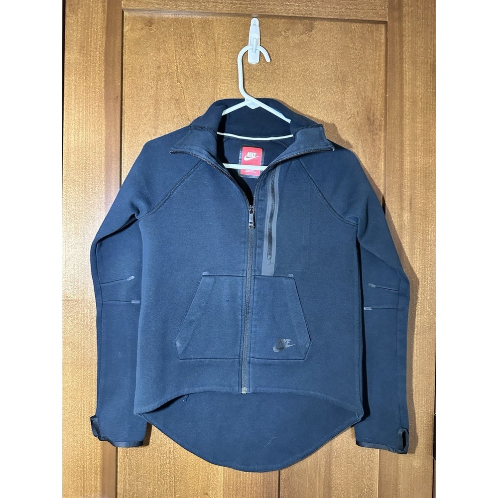 Nike Tech Fleece Full Zip Hoodie Jacket Black Women's Small‎ S Sweatshirt